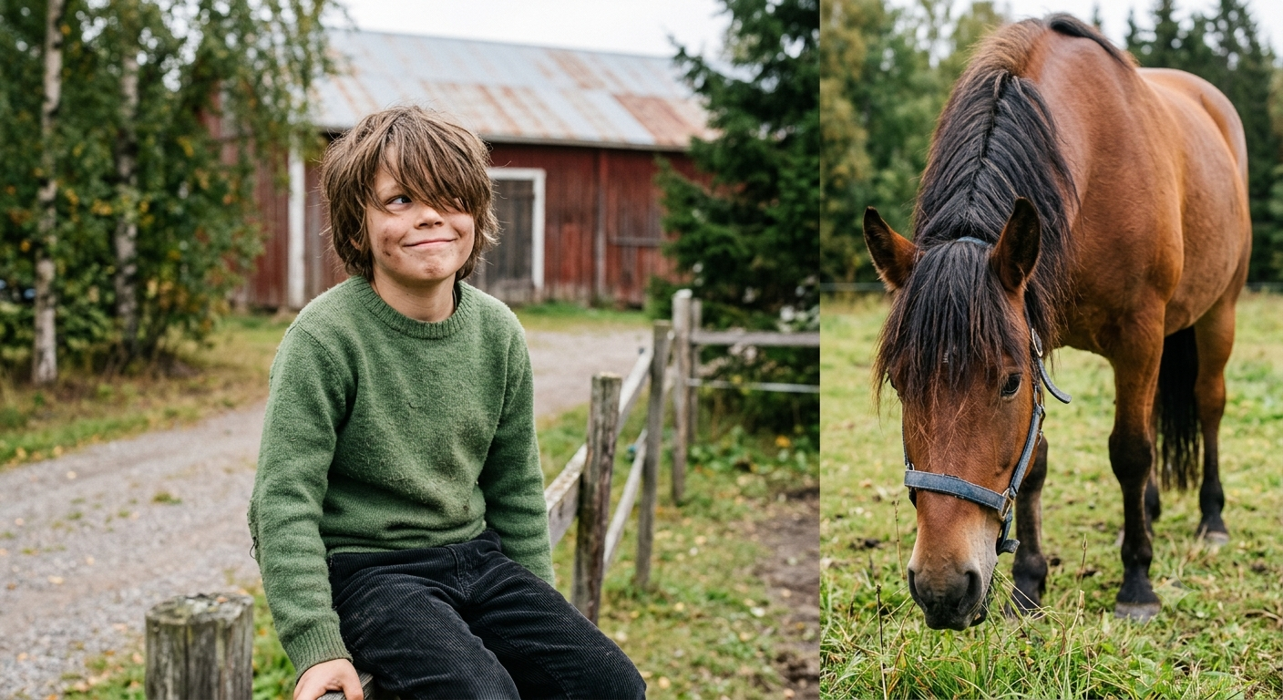 Tukka silmillä kuin naapurin kyntöruunalla
